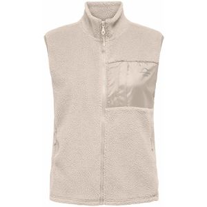 ONLY PLAY - Fleecevest - Beige - Mouwloos - Polair Tricot Materiaal
