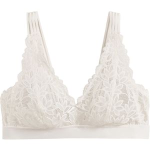 LA REDOUTE COLLECTIONS - Margaux - Bralette BH - Wit - Kant materiaal