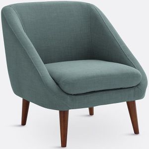 Fauteuil polyester, Séméon LA REDOUTE INTERIEURS. Polyester materiaal. Maten 1-zit. Groen kleur