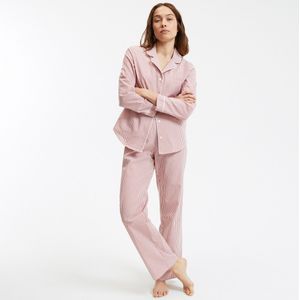 LA REDOUTE COLLECTIONS - Gestreepte Pyjama - Koraal - Popeline