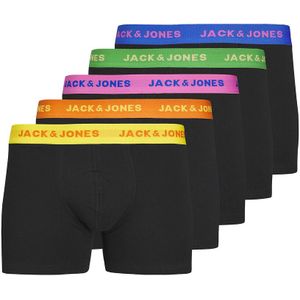 Set van 5 boxershorts JACK & JONES. Katoen materiaal. Maten S. Zwart kleur