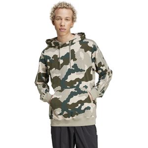 ADIDAS SPORTSWEAR - Hoodie - Camouflage Motief - Katoen - Groen