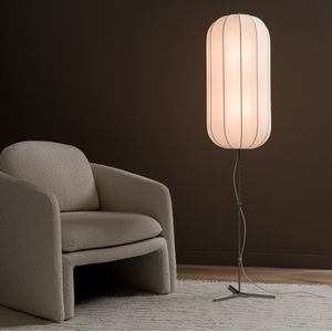 Staande lamp, lantaarn in Mesh, Satchi AM.PM. Stof materiaal. Maten één maat. Grijs kleur