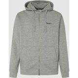 Zip-up Hoodie PEPE JEANS. Katoen materiaal. Maten L. Grijs kleur