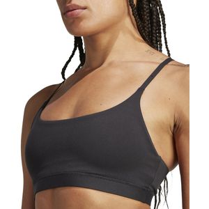 Sportbustier, lichte steun adidas Performance. Polyester materiaal. Maten XL. Zwart kleur