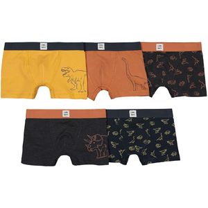 Set van 5 boxershorts, dinosaurusprint LA REDOUTE COLLECTIONS. Katoen materiaal. Maten 2/3 jaar - 86/94 cm. Multicolor kleur