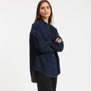 La Redoute Collections - Apolline - Overhemd - Ruw Blauw - Katoen