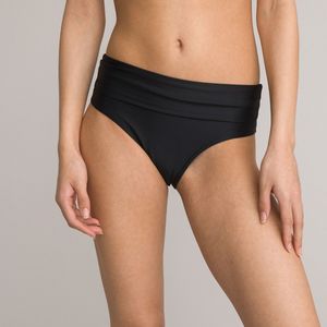 Bikinislip met platte buik effect LA REDOUTE COLLECTIONS.  materiaal. Maten 40 FR - 38 EU. Zwart kleur