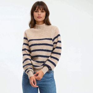 La Redoute Collections - Signature ARISTIDE - Gebreide Trui - Beige - Gestreept