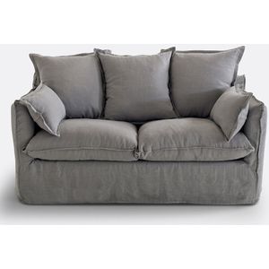 LA REDOUTE INTERIEURS - Odna - Bankhoes - Lichtgrijs - Gekreukt Linnen