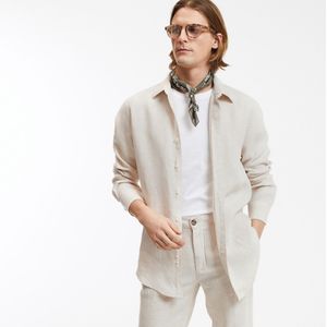 Carl La Redoute Collections - Recht Overhemd - Beige - Linnen