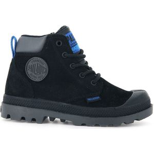 Bottines  Pampa Hi Cuff Waterproof PALLADIUM. Leer materiaal. Maten 35. Zwart kleur