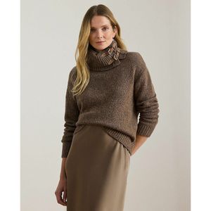 Trui met rolkraag, lange mouwen LAUREN RALPH LAUREN. Wol materiaal. Maten M. Kastanje kleur