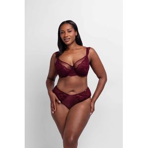 BH LYRA-SATIN DORINA. Polyamide materiaal. Maten 115C FR - 100C EU. Rood kleur