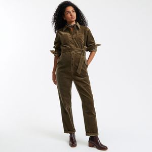 LA REDOUTE COLLECTIONS - Jumpsuit - Groen - Katoen - Lange Mouwen