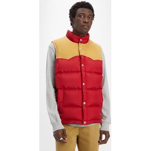 Bodywarmer LEVI'S. Polyester materiaal. Maten L. Rood kleur