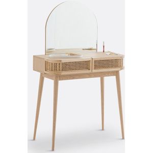 La Redoute Interieurs - Kaptafel - Naturel - Hout en Rotanriet