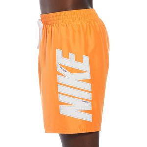 Zwemshort 7" groot logo NIKE.  materiaal. Maten XXL. Oranje kleur