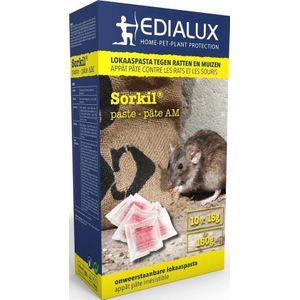 Edialux Sorkil pasta AM 150gr - tegen ratten en muizen