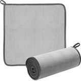 Baseus - Microvezel - Microfiber - Wasdoek - Droogdoek - Handdoek voor Auto's - Grijs - 40 x 40 cm - Twee Stuks