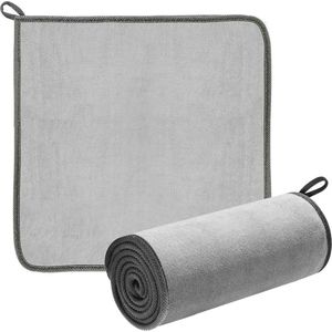 Baseus - Microvezel - Microfiber - Wasdoek - Droogdoek - Handdoek voor Auto's - Grijs - 40 x 40 cm - Twee Stuks