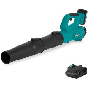 VONROC Accu Bladblazer 20V - Axiaal model - Luchtsnelheid 129 km/u – Luchtvolume 7m3/min - Incl. 2.0Ah Accu en snellader