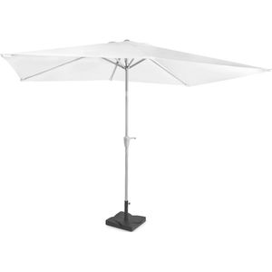 Parasol Rapallo 200x300cm –  Premium parasol – wit | Incl. Parasolvoet 20 kg.