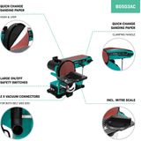 Band- en schijfschuurmachine 350W | Incl. schuurpapier