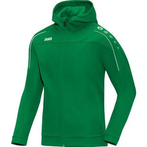 Jako - JR Jas met Kap Classico - Kinder trainingsjack - 128 - Groen