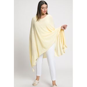 Grote Maten Poncho, Dames, beige, Viscose/Katoen/Synthetische vezels - Ulla Popken