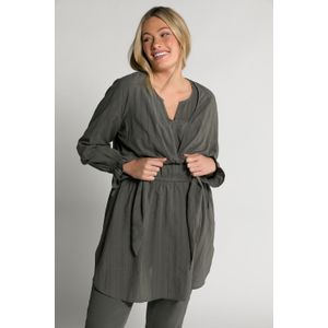 Grote Maten Wikkelblouse, Dames, grijs, Katoen - Ulla Popken