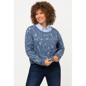 Grote Maten Sweatshirt, Dames, blauw, Katoen/Polyester - Ulla Popken