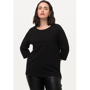 Grote Maten Sweatshirt, Dames, zwart, Katoen/Synthetische vezels - Ulla Popken