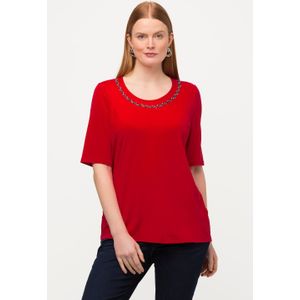 Grote Maten T-shirt, Dames, rood, Viscose - Ulla Popken