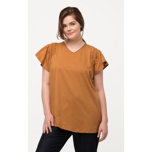 Grote Maten T-shirt, Dames, bruin, Katoen - Ulla Popken