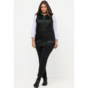 Grote Maten Gewatteerde Bodywarmer, Dames, zwart, Polyester - Ulla Popken