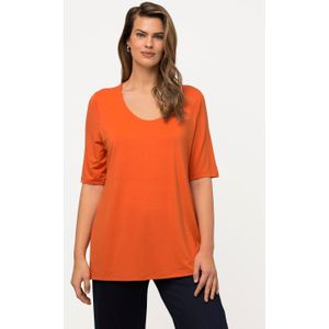 Grote Maten T-shirt, Dames, oranje, Viscose - Ulla Popken