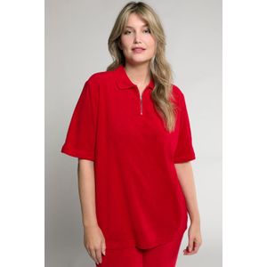 Grote Maten Poloshirt, Dames, rood, Katoen - Ulla Popken