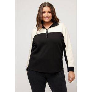 Grote Maten Sweatshirt, Dames, zwart, Katoen/Synthetische vezels - Ulla Popken