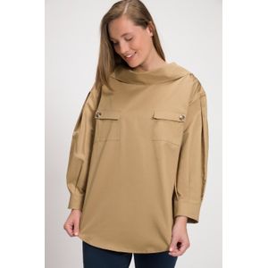 Grote Maten Blouse, Dames, bruin, Katoen - Ulla Popken