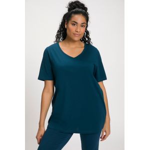 Grote Maten Pyjamashirt, Dames, blauw, Katoen - Ulla Popken