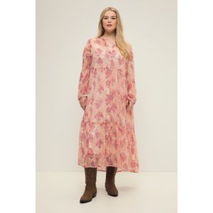 Grote Maten Maxi-jurk, Dames, oranje, Polyester - Studio Untold