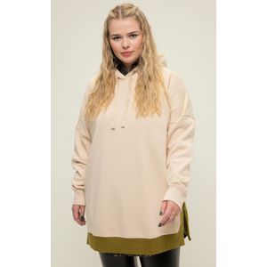 Grote Maten Hoodie, Dames, beige, Katoen/Polyester - Studio Untold