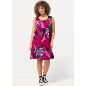 Grote Maten Mini-jurk, Dames, roze, Viscose - Ulla Popken