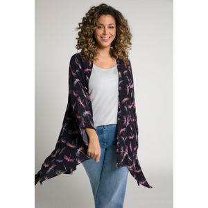 Grote Maten Blouse Kimono, Dames, blauw, Viscose - Ulla Popken