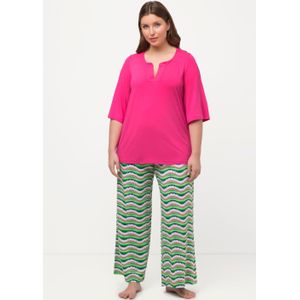 Grote Maten Pyjama, Dames, roze, Viscose - Ulla Popken