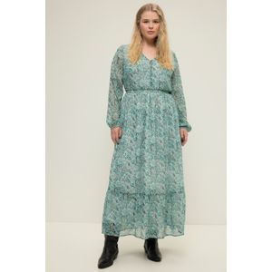 Grote Maten Maxi-jurk, Dames, turquoise, Polyester - Studio Untold