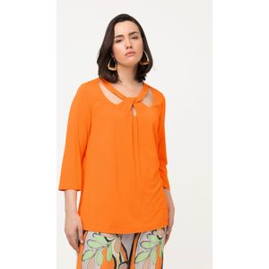 Grote Maten Shirt, Dames, oranje, Polyester/Viscose - Ulla Popken