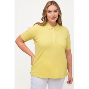 Grote Maten Poloshirt, Dames, geel, Katoen - Ulla Popken