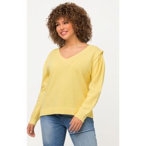 Grote Maten Pullover, Dames, geel, Katoen - Ulla Popken